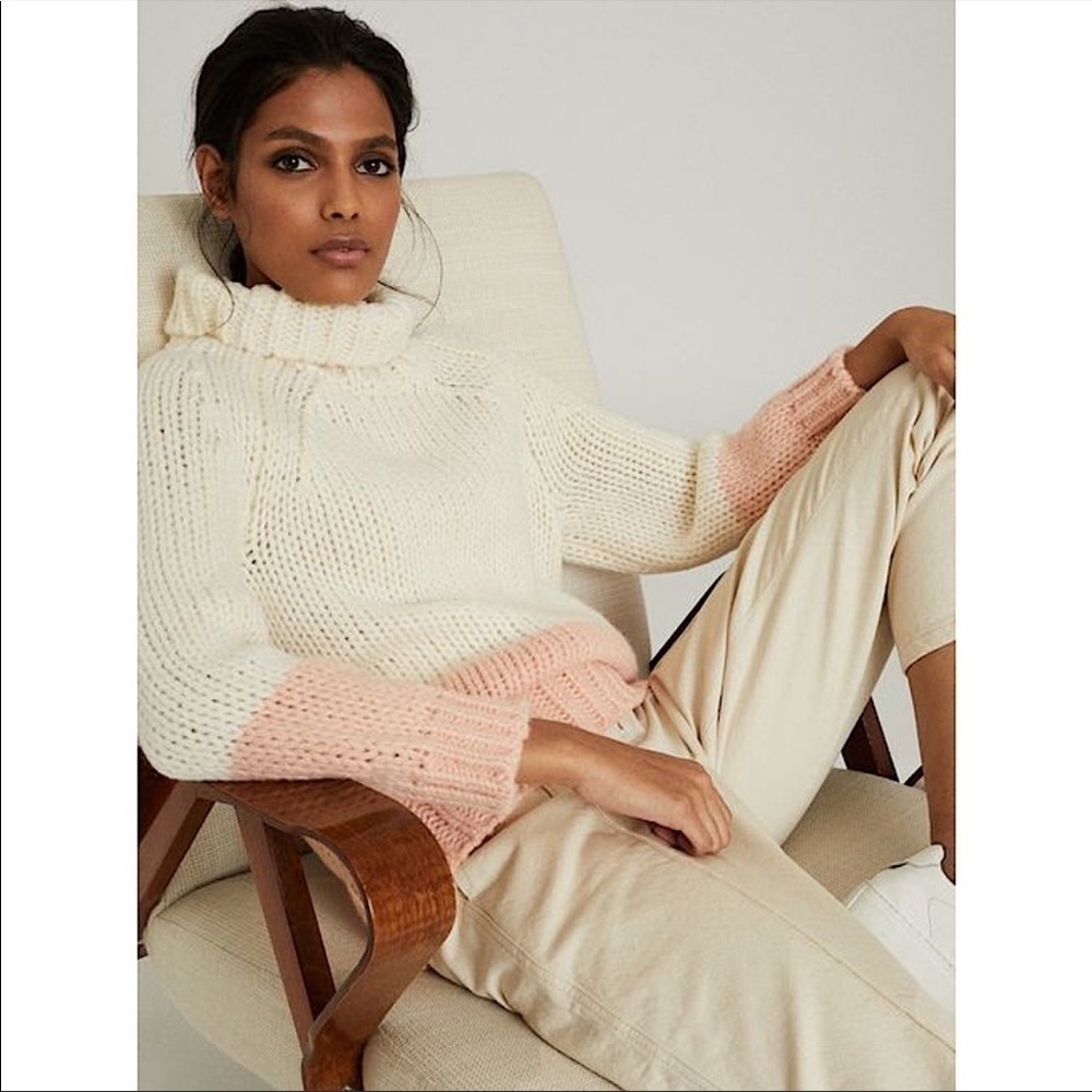 REISS Hettie Ombre Turtleneck Sweater